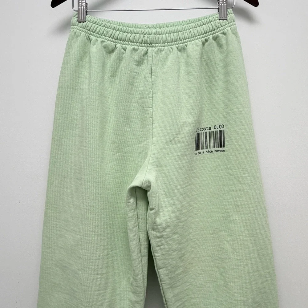 The Mayfair Group It Costs Zero Dollars Sweatpants Green Size Small/Medium